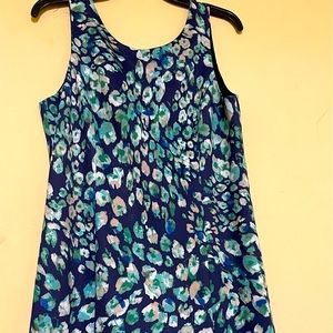 Pappagalo Sleeveless Zippered Print  Sheath Dress